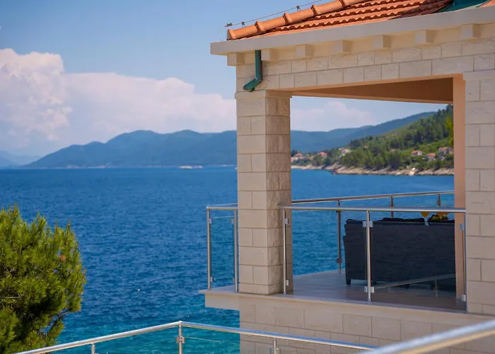 Beachfront Grski Rat Korcula With Pool By Adriaticluxuryvillas